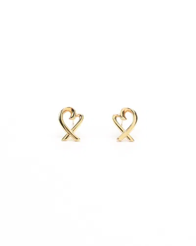Tiffany & Co Loving Heart 18kt Yellow Gold Earrings