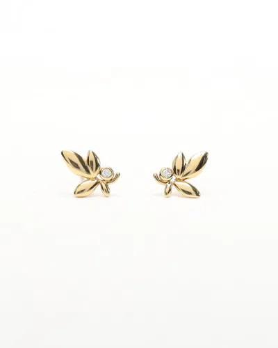 Tiffany & Co Olive Leaf 18k Yellow Gold Earrings