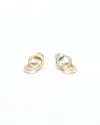 Tiffany & Co Open Circle 18kt Yellow Gold And Silver Earrings