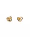 Tiffany & Co Open Heart 18kt Yellow Gold Earrings
