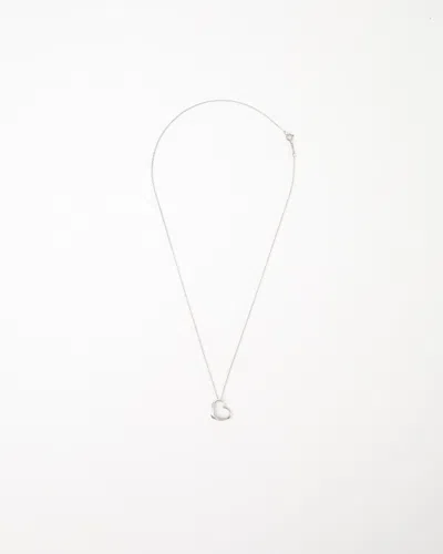 Tiffany & Co Open Heart 925 1.8g Silver Necklace