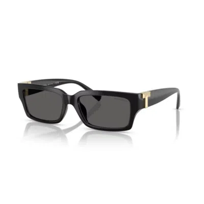 Tiffany & Co Acetate Rectangular Sunglasses In Black