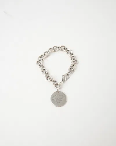 Tiffany & Co Return To Round Tag Silver 36.5g Bracelet