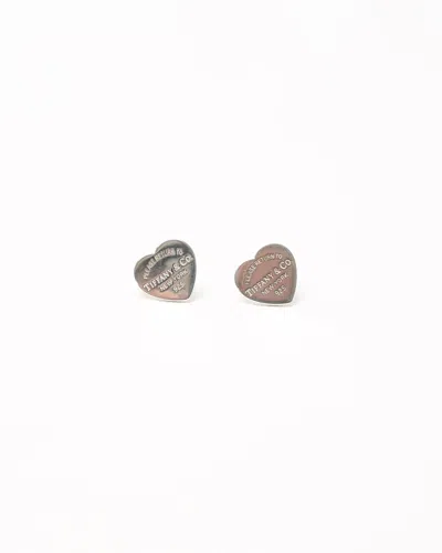 Tiffany & Co Return To Sender Mini Heart Silver Earrings