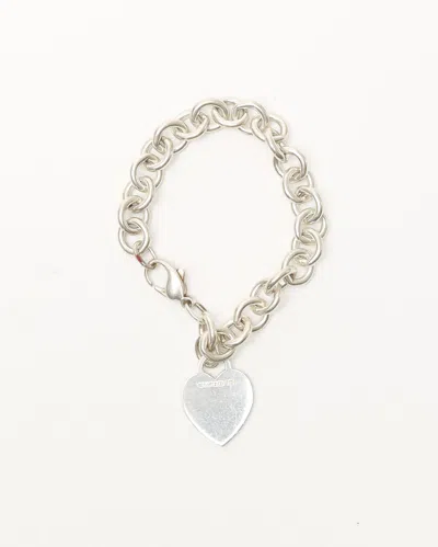 Tiffany & Co Return To Tiffany Heart Charm Silver Bracelet