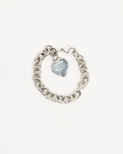Tiffany & Co Return To Tiffany Heart Charm Silver Bracelet
