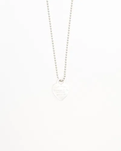 Tiffany & Co Return To Tiffany Heart Tag Necklace In Silver