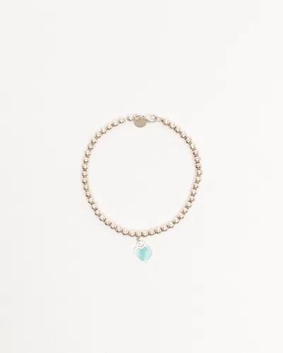 Tiffany & Co Return To Tiffany Mini Heart Tag Beads Bracelet In Silver