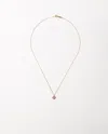 Tiffany & Co Ruby And Diamond Pendant 18k Gold Necklace