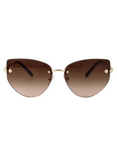 Tiffany & Co Geometric Frame Sunglasses In Gold