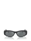 Tiffany & Co 55mm Oval Sunglasses In Black Rubberized