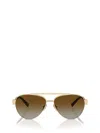 Tiffany & Co . 59mm Gradient Polarized Pilot Sunglasses In Gold