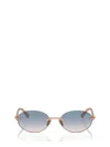 Tiffany & Co Geometric Frame Sunglasses In Rose Gold