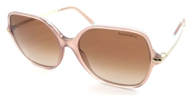 Pre-owned Tiffany & Co Sunglasses Tf 4191 83473b 57-17-140 Opal Pink / Brown Gradient