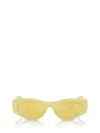 Tiffany & Co 55mm Oval Sunglasses In Yellow Rubberized