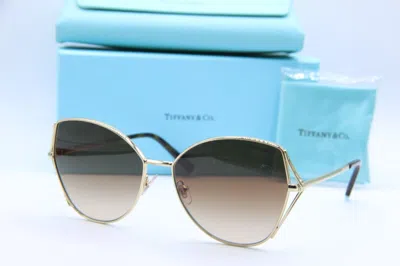 Pre-owned Tiffany & Co Tf 3072 6021/3b Havana Gold Gradient Authentic Eyeglasses 59-16 In Brown