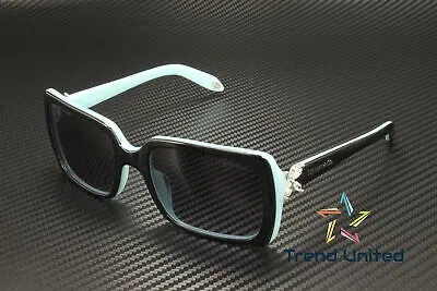 Pre-owned Tiffany & Co . Tf4047b 80553c Black Blue Grey Gradient 55 Mm Women's Sunglasses In Gray