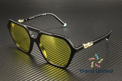 Pre-owned Tiffany & Co . Tf4198 800185 Black Yellow 58 Mm Women's Sunglasses