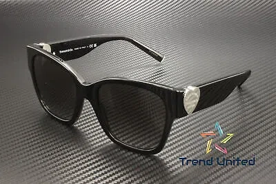 Pre-owned Tiffany & Co . Tf4216 80013c Black Grey Gradient 54 Mm Women's Sunglasses