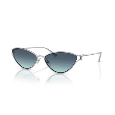 Tiffany & Co . Triangle Frame Sunglasses In Silver