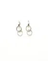 Tiffany & Co Triple Interlocking Circle Dangling Silver Earrings