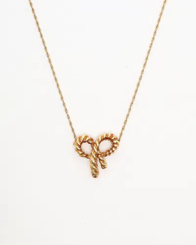 Tiffany & Co Twisted Ribbon 18kt Yellow Gold Necklace