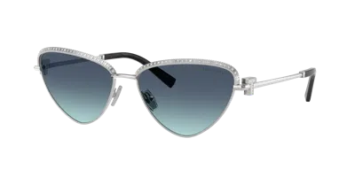 Tiffany & Co . Woman Sunglasses Tf3107kb In Silver