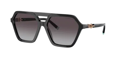 Tiffany & Co . Woman Sunglass Tf4198 In Grey Gradient