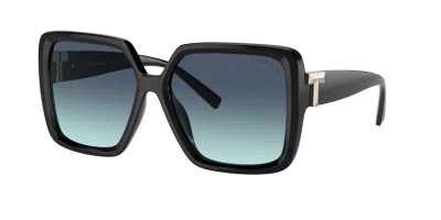 Tiffany & Co . Woman Sunglasses Tf4206u In Azure Gradient Blue