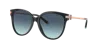 Tiffany & Co . Woman Sunglasses Tf4193b In Azure Gradient Blue