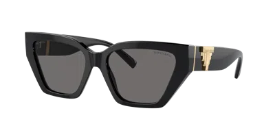 Tiffany & Co . Woman Sunglasses Tf4218 In Dark Grey Polarized