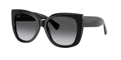 Tiffany & Co Tiffany Polar Grey Gradient Cat Eye Ladies Sunglasses Tf4229f 8001t3 55 In Black