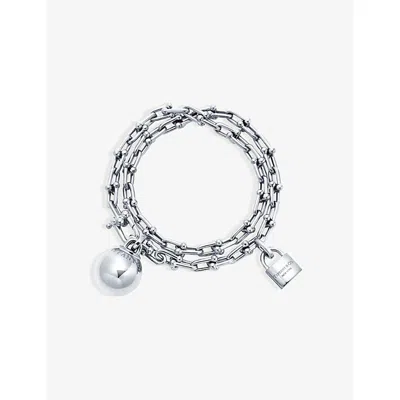 Tiffany & Co Womens Silver Tiffany Hardwear Sterling-silver Bracelet In Gray