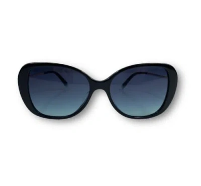 Pre-owned Tiffany & Co . Iconic Women's Black Luxury Gradient Sunglasses Made In Italy $465 In Gray