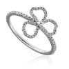 TIFFANY & CO TIFFANY & CO. LADIES TIFFANY PAPER FLOWERS DIAMOND OPEN FLOWER RING