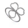 TIFFANY & CO TIFFANY & CO. LADIES TIFFANY PAPER FLOWERS DIAMOND OPEN FLOWER RING