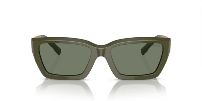 Tiffany & Co . Rectangle Frame Sunglasses In Green
