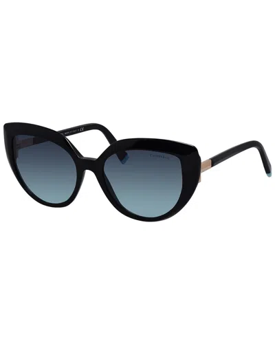 Tiffany & Co . Women's 4170 54mm Sunglasses In Black