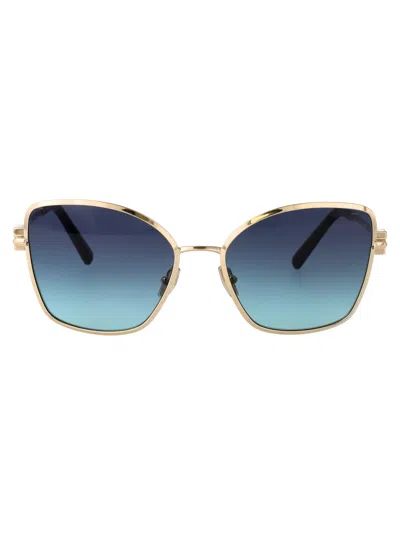 Tiffany & Co Tiffany Pale Gold Metal Sunglasses In 62029s Pale Gold