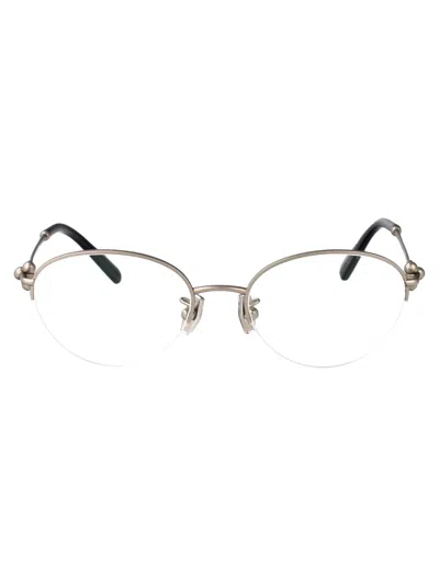 Tiffany & Co Tiffany Silver Opaque Titanium Optical Glasses In 6001 Silver Opaque