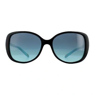 Pre-owned Tiffany & Co Tiffany Sunglasses Tf 4121b 80559s Black Blue Blue Gradient