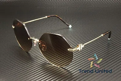Pre-owned Tiffany & Co Tiffany Tf3077 60213b Pale Gold Brown Gradient 60 Mm Women's Sunglasses