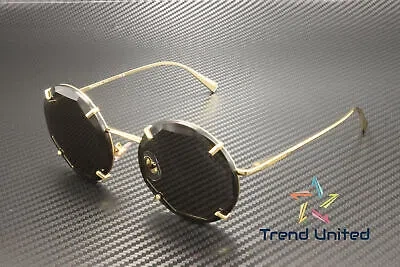 Pre-owned Tiffany & Co Tiffany Tf3091 6002s4 Gold Dark Grey 52 Mm Women's Sunglasses In Gray