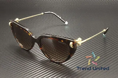 Pre-owned Tiffany & Co Tiffany Tf4195 80153b Havana Brown Gradient 54 Mm Women's Sunglasses