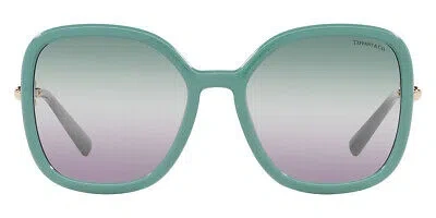 Pre-owned Tiffany & Co Tiffany Tf4202u Sunglasses Women Square 57mm 100% Authentic In Green