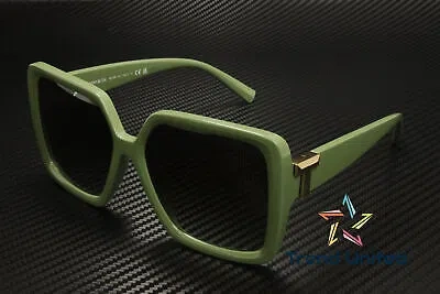 Pre-owned Tiffany & Co Tiffany Tf4206u 83687z Khaki Light Grey Gradient Green 58 Mm Women's Sunglasses