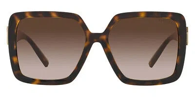 Pre-owned Tiffany & Co Tiffany Tf4206u Sunglasses Havana Brown Gradient 58mm 100% Authentic