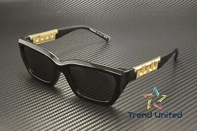 Pre-owned Tiffany & Co Tiffany Tf4213 8001s4 Black Dark Grey 54 Mm Women's Sunglasses In Gray