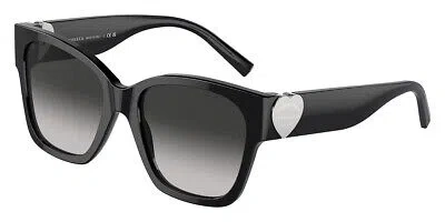 Pre-owned Tiffany & Co Tiffany Tf4216 Sunglasses Women Black / Gray Gradient 54mm 100% Authentic