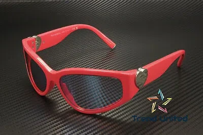 Pre-owned Tiffany & Co Tiffany Tf4217 8370ma Coral Pink Mirror Blue 59 Mm Women's Sunglasses